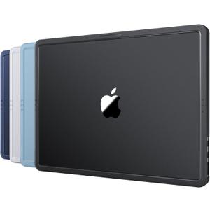 CrackGuard for MacBook Air 15 inch Case | M4 M3 M2 2026 2025 2024 2023 | Anti-Crack Upgrade | Thinner, Lighter, Tougher | Hard Shell Laptop Cover | A3241 A3114 A2941 | Noble Black Clear