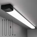 Plug in Light 4FT 5000K Linkable LED Tube Shop Closet Under-Cabinet Utility Lights, IP66 Waterproof, Overhead Ceiling Workbench Light, LED Light Bar for Room Office Garage Shop Bathroom, 4FT-1PCS/with plug