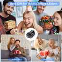 Gifts for Men Women, Cell Phone Stand with Wireless Bluetooth Speaker and Colorful LED Lights, 4-in-1 Multifunctional Phone Holder Support Fast Charging, Adjustable Desktop Stand, Best Gifts
