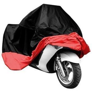 Indoor/Outdoor Motorcycle Cover Reflective Waterproof Protection Heat - Moisture Guard Sportbike (Red-XXXL)