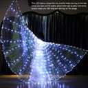 Ragyzity LED Isis Wings Light Up Wings Glow Light Up Belly Dance Costumes, Led Butterfly Wings for Halloween Christmas