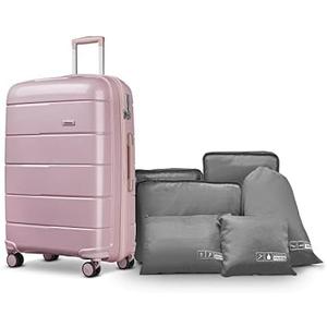 imiomo Large Luggage Hardside Suitcase Sets, 28 Inch Luggage Sets with Spinner Wheels, PP Luggage Sets Clearance with TSA Lock