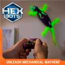 HEX BOTS Glow-in-The-Dark Gecko with Official Wall Climber Technology, Rechargeable Remote Control Robot Kids Toys, Prank Toys for Boys & Girls Ages 4 & Up