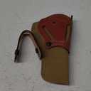 DeSantis Wild Hog Hybrid - OWB Holster for Pistols and Revolvers, Ambidextrous Gun Holster for Men and Women, Made with 1060D Senior Ballistic Nylon and Premium Saddle Leather (Natural)