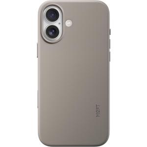 MOFT for iPhone 17 Case- MOVAS Snap Case, MagSafe Compatible, Soft-Touch Vegan Leather, Classic Minimalist Design, Lightweight, Stain-Resistant & Camera Protection, Taupe