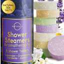 Shower Steamers Aromatherapy - Birthday Gifts for Women and Men - Shower Bombs Aromatherapy, Spa Day Essentials, Relaxation Spa Gifts - Self Care Galentines Gifts (Lavender 7 Count)