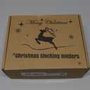 Christmas Stocking Holder for Mantle Set of 7, Reusable Christmas Stocking Hooks, No-Damage Xmas Hanger for Fireplace mantle Grip Stand Christmas Decoration Ornaments Hanging Sliver Shelf Floor (Silver)