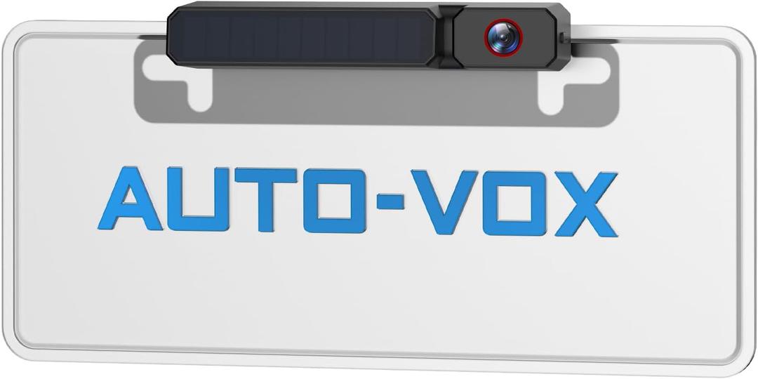 AUTO-VOX Single Solar Wireless Backup Camera: 2-Min Installation, HD 1080P, 5000mAh Battery, for Solar 1 Plus& SL16 &3Aplus for Dual Split Screen, Get Clear Front and Rear View