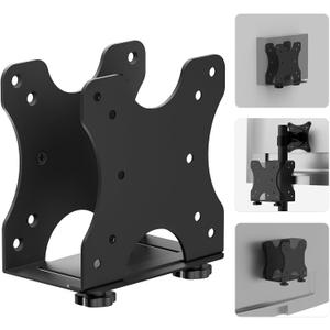 Adjustable Thin Client Mini PC Vesa Mount to Wall, Under Desk, Attached to Monitor Arm and Stand Pole for HP, Dell, Bosgame Ryzen 5, GMKtec K11, Bmax B3, KAMRUI E3B, NUC, Mac mini and Small CPUs