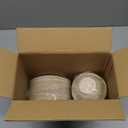 ECOLipak 125 Pack 3 Compartment Plates Disposable, 10 inch Heavy-Duty Compostable Paper Plates Made of Eco-Friendly Sugar Cane Fibers