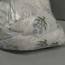 Sheer Curtains 52 x 96 in 2 Panels Set for Sliding Glass Doors,Dusty Baby Blue Linen Floral Country Leaf Curtains for Bedroom Living Room Livingroom