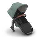 UPPAbaby RumbleSeat V3 Second Lower Seat - Compatible with Vista V2 and Vista V3 - All-Weather Seat + Magnetic Buckle Adapters Included - Gwen (Green Mlange/Carbon Frame/Saddle Leather)