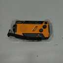 Hand Crank Emergency Radio NOAA Weather Radio 7400mWh Battery Operated 3 in 1 Charging Cable Hand Crank Charger with AM FM Portable Solar Powered Radio for Winter Storm Hurricane Survival Gear (2000mAh Orange)