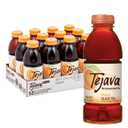 Tejava Unsweetened Peach Iced Tea, 16.9 Ounce PET Bottles, Natural, Non-GMO-Verified, Rainforest Alliance-Certified (12 Pack) (EXP 03/09/27)
