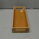 VITVITI Toilet Tray for Bathroom, Bamboo Toilets Paper Storage with Handles, Toilet Paper Tray Holder Organizer Basket for Top Tank/Kitchen Counter Natural,14.9x5.9 Inch