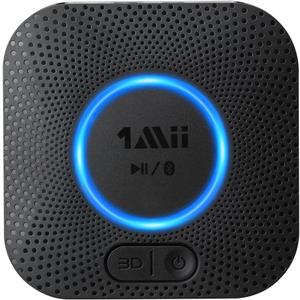 [Upgraded] 1Mii B06 Plus Bluetooth Receiver, HiFi Wireless Audio Adapter, Bluetooth 5.3 Receiver with 3D Surround aptX HD aptX Adaptive for Home Music Streaming Stereo System