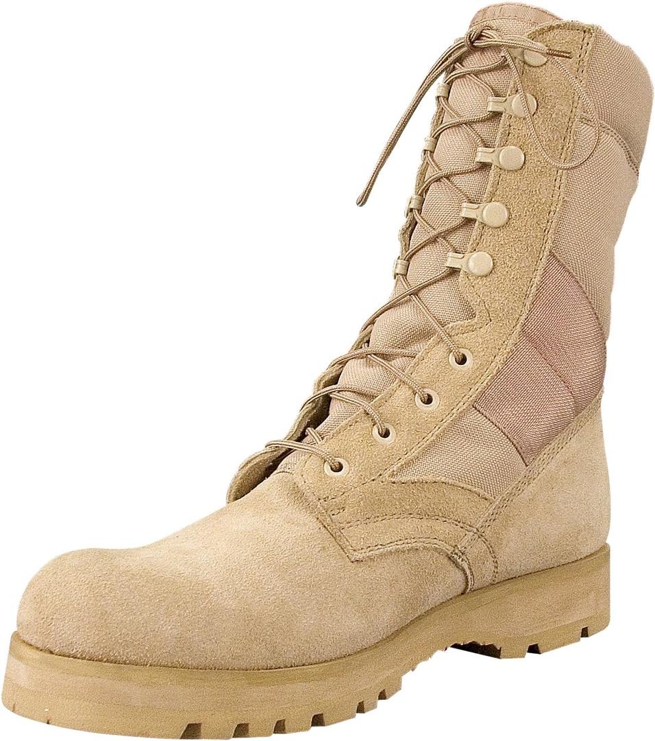 Rothco Sierra Sole Tactical Boots  8 Inch  Sturdy and Reliable Footwear for Any Adventure (10, Desert Tan)