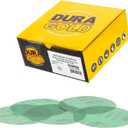 Dura-Gold Premium 5" Green Film Sanding Discs - 3000 Grit (Box of 50) - Hook & Loop Backing Sandpaper Discs for DA Sanders, Finishing Cut Abrasive, Sand Automotive Paint Car Detailing Woodworking Wood