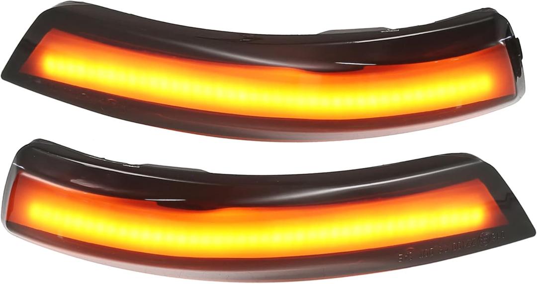 X AUTOHAUX 1 Pair Side Wing Mirror Turn Signal Light 1538489 for Ford Focus MK2 LCI/Facelift 2008-2012 for Ford Focus MK3 2011-2017