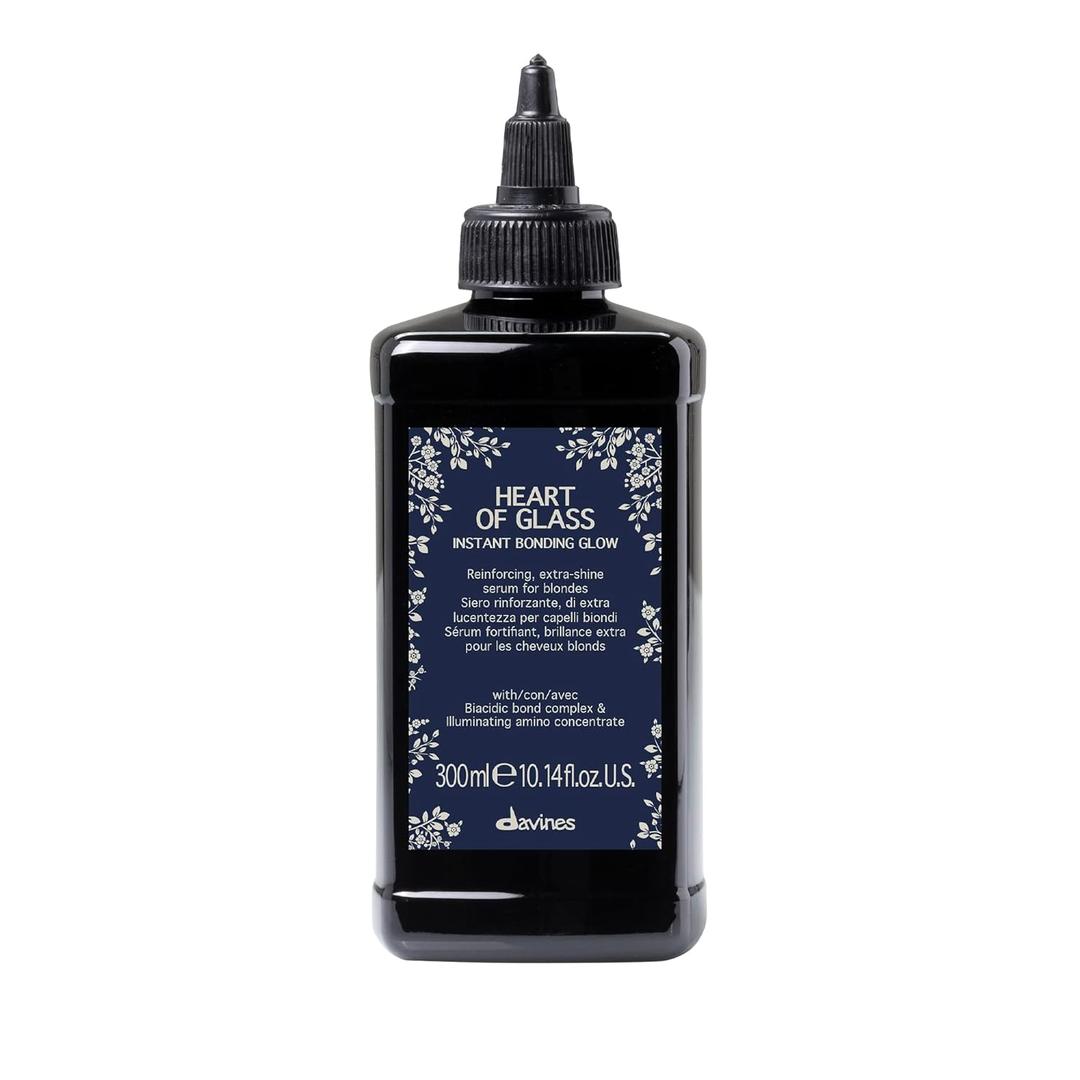 Davines Heart of Glass Instant Bonding Glow, Reinforcing Shine Serum, Lightweight Treatment for Blonde And Color-Treated Hair, 10.14 Fl. Oz.