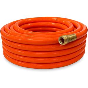 Heavy-Duty Garden Hose 100 ft, 3/4 Inch 4-Layer PVC, Kink-Free & Flexible Outdoor Water Hose