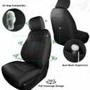 for Ford F150 Leather Seat Covers, Super Crew Cab XL XLT Platinum 2010 2011 2012 2013 2014, Custom Fit Truck Seat Cover Full Set, Pickup Protectors Accessories, Black (Bucket Seat)