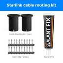 honecumi Starlink Cable Mounting Kit, Beciety Starlink Cable Routing Kit, with Wall Wire Clips, Starlink Mount, Starlink Accessories, Starlink Roof Mount, Starlink Internet Kit Satellite