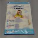 Babebay Disposable Stick-on Placemats 40 Pack for Baby & Kids & Toddler, Sticky Placemats Restaurant Table Mats 12" x 18" (Animal Alphabet)