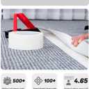 Lichamp Double Sided Carpet Tape 2" x 44 Yards, Hardwood Floors Carpet Tape for Area Rugs On Carpet Tile Stickers Rug Gripper Tapes, 11 Yards x 4 Rolls