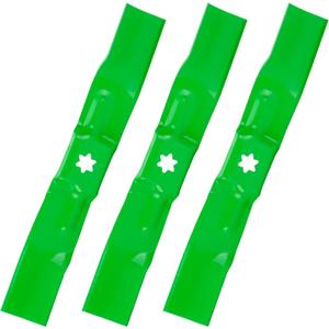 Youxmoto 942-05067 50" Mulching Mower Blade for Cub Cadet RZT-L34 L50 KH LX 50 KW S50, Replaces for 942-05067 742-05052-X 742-05067 742P05052-X with 50 inch Cut Deck Mulch Kit, 6 Point Star (3 Pack)