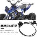 Left Hydraulic Brake Master Caliper Rear Hand Hydraulic Disc Brake Assembly Replacement for 50cc 90cc 110ccc 125cc Chinese Taotao Roketa Sunl Go-Kart Dune Buggy Quad ATV Dirt Mini Bike