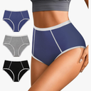 K-CHEONY Womens Underwear High Waisted Cotton Panties Full Coverage Soft Stretch Breathable Ladies Briefs 6 Pack XL