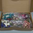 Layhit 12 Pcs Boho Dried Flower Bouquet Mini Wedding Handmade Dry Flowers Decor for Vase Crafts DIY Photo Boutonniere for Men Floral Plant for Bridesmaid Gift Birthday Decor(Colorful)