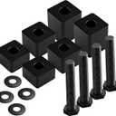 Seat Spacers Lift Recline Kit for F150 2015+ & F-250/F350/F450 Super Duty 2017+, Adjustable 3/4 to 2.7 Front Driver/Passenger Seat Lift Blocks
