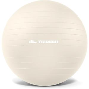 Trideer Exercise Ball for Yoga, Pilates & Fitness Stability Ball Equipment for Home Gym & Office Chair, Core & Balance Training Accessories, Physical Therapy Equipment, Quick Pump Included (L(23-26ines/58-65cm))