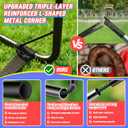 Kids Soccer Goal, Soccer Goals for Backyard Set, 2 Pack of 2x1.5ft Portable Pop Up Soccer Net Set with Ball, Cones, Complete Training Equipment for Youth Ages 3-8