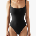 SUUKSESS Women Sexy Square Neck Thong Bodysuit Backless Cami Bodysuit Top
Medium