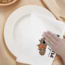 2 x Hello Pumpkin Fall Kitchen Towels Gifts for Women Men, Farmhouse Pumpkin Decor Dish Towels, Autumn Hand Towels Decoration for Bathroom, (16x24 inches)