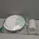 Football Birthday Party Plates and Napkins, Party Supplies kit Serve 24, Tableware Includes Plates, Napkins, Cups, Knife and Forks, Football Party Plates for Game Day