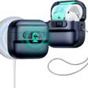 ESR for AirPods 4 Case, Compatible with AirPods 4 Generation Case (2024)(USB-C), MagSafe Compatible, Magnetic Lid Lock, Drop-Proof Protection Cover with Lanyard, Pulse Series, Blue