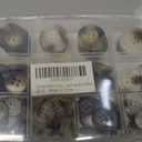 3 x  110-Piece Resin Sewing Buttons Set, 4-Hole Round Buttons, 15mm/ 20mm/ 25mm, 5 Colors for Blazers and Coats Brown/ Black