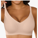 Women's Supportive Wireless Jelly Bras for Women Seamless Comfort, Full Coverage, No Underwire, T-Shirt Women Bras. Size Medium
