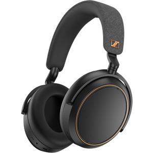 Sennheiser Consumer Audio Momentum 4 Wireless Headphones - Bluetooth Headset for Crystal-Clear Calls with Adaptive Noise Cancellation, 60h Battery Life, Lightweight Folding Design - Black/Copper