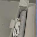 FUNTOUCH Rechargeable Travel Makeup Vanity Mirror with 72 LED Lights, Portable Lighted Beauty Mirror, 3 Lighting Modes, Dimmable Touch Screen, Tabletop Folding Cosmetic Mirror with Storage Bag (Ceramic White)