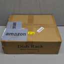 SNTD Dish Drying Rack, Expandable Dish Rack for Kitchen Counter, Stainless Steel Dish Drainer with Drainboard Set and Utensil Holder (Black)