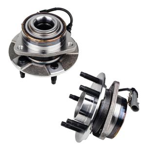 KUSATEC 513189 Front 2PCS Wheel Bearing and Hub Assembly Compatible with Pontiac Torrent 2006, Chevy Equinox 2005 2006, Saturn Vue 2002 2003 2004 2005 2006 2007, 5 Lug Bolts w/ABS