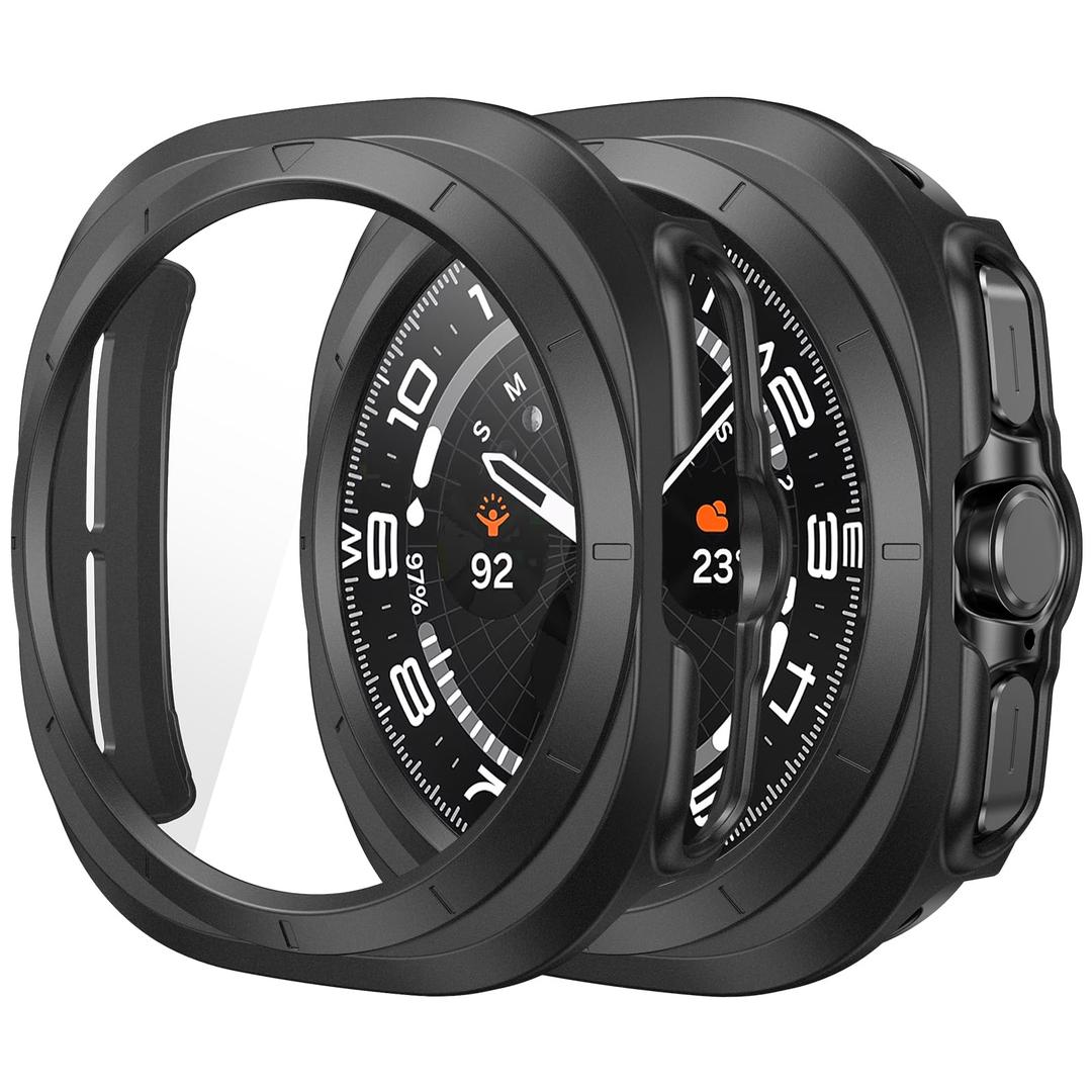 Misxi Case with Screen Protector for 47mm Galaxy Watch Ultra, Pack Of 3