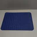 Silicone Dish Drying Mat for Multiple Usage,Easy clean,Eco-friendly,Heat-resistant Silicone Mat for Kitchen Counter or Sink,Refrigerator or drawer liner Navy Blue L 16 inches x 12 inches