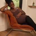 Motherhood Maternity Women's Clip Down Nursing Tank Top Cami with Adjustable Straps and Built-in Shelf Bra for Breastfeeding (Brown, S)