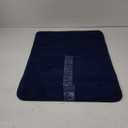 Reyox Plush Shaggy Bath Rug, Contour Mat and Toilet Lid Cover, Soft Microfiber Non Slip Bathroom Rugs Navy Blue Rectangle